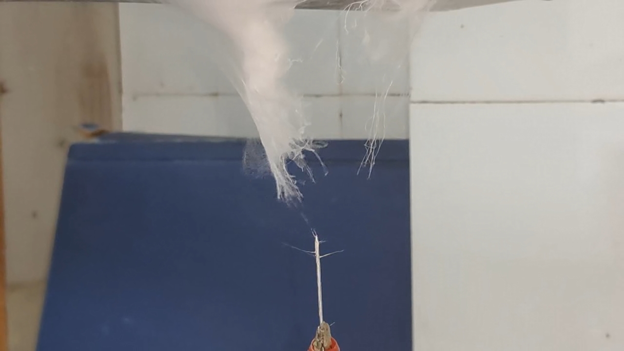 Electrospinning: Solutions of Polystyrene and Polyvinylidene Difluoride in Dimethylformamide